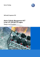 VW - SSP 510 Active Cylinder Management ACT in the 1.4l 103 kW TSI engine 